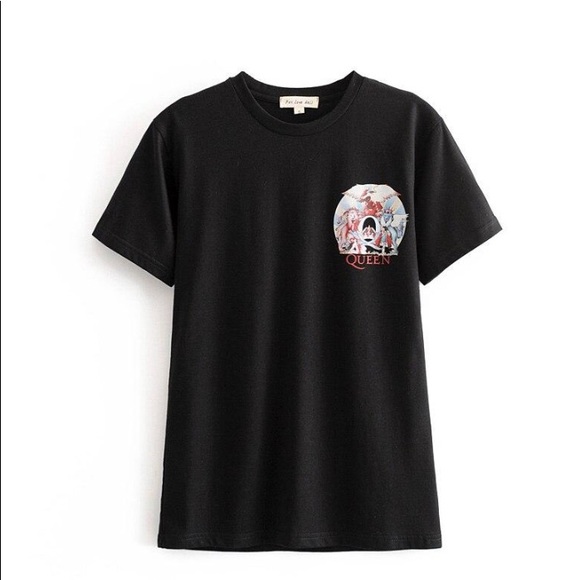 Boho Vintage Black Small Queen Tee - Picture 4 of 4